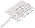 MECCANIXITY 2/5 Inch Double Fold Bias Tape Cotton Continuous Bulk Bias Tape for Sewing,Seaming Quilting Hemming Binding Crafts (Light White 6 Yards)