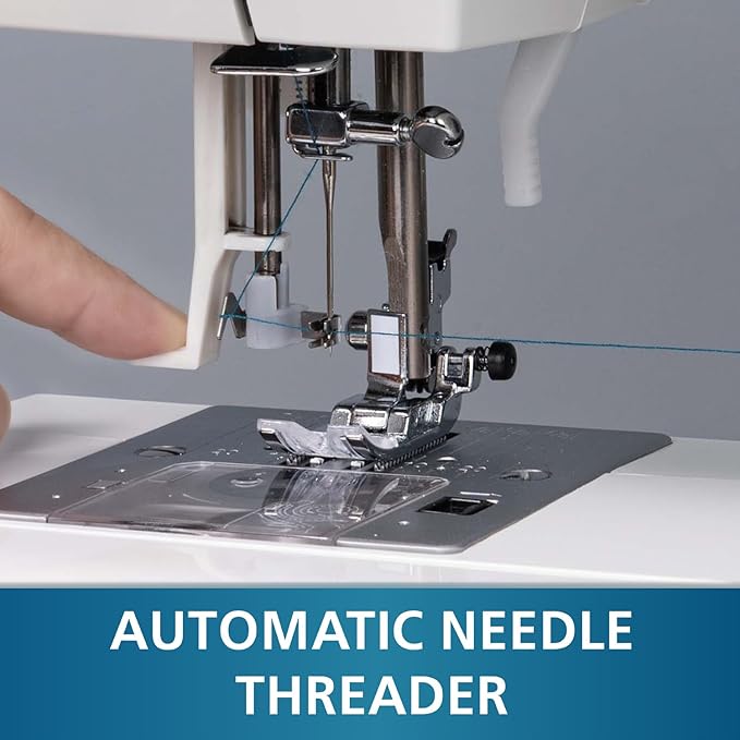 MILLEPUNTI MHP30 Electronic Sewing Machine, LCD Display, 40 Built-in Stitches, Automatic Needle Threader, Accessory Kit, Computerized Sewing Machine for Beginners & Advanced