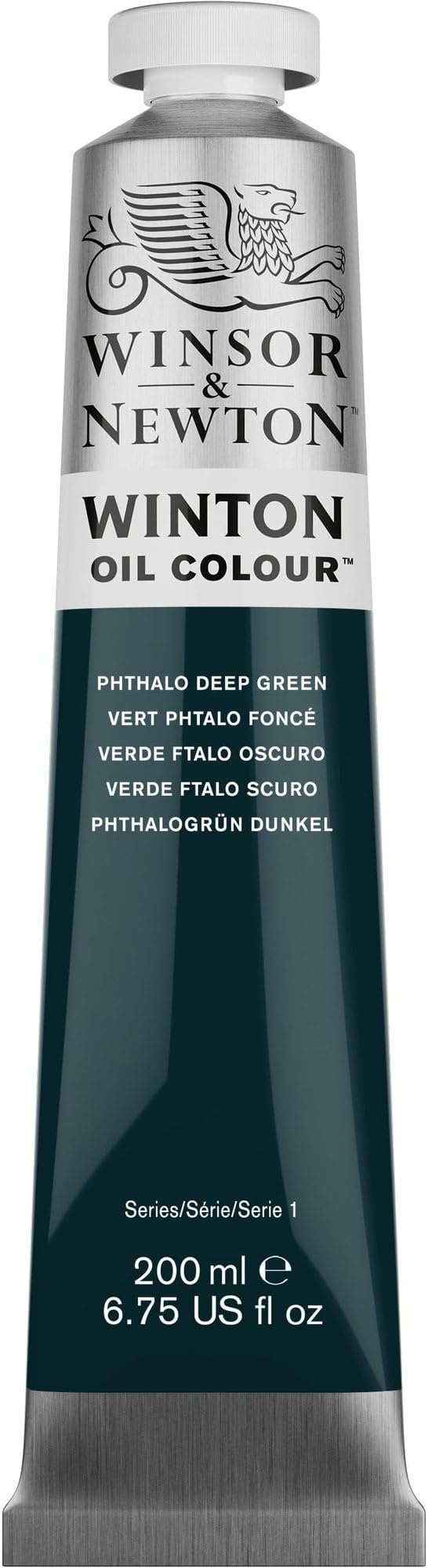Winsor & Newton Winton Oil Color, 200ml (6.75-oz) Tube, Phthalo Deep Green