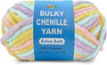 Soft Velvet Yarn Chenille Yarn for Crocheting and Knitting – Bulky (93 Yards/100g) - Polyester - Yarn for Blanket Amigurumi Weaving Crafts (Sunshine Mix, 1 Pack)