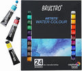BRUSTRO Artists' Watercolour Set of 24 Colours X 12ML Tubes