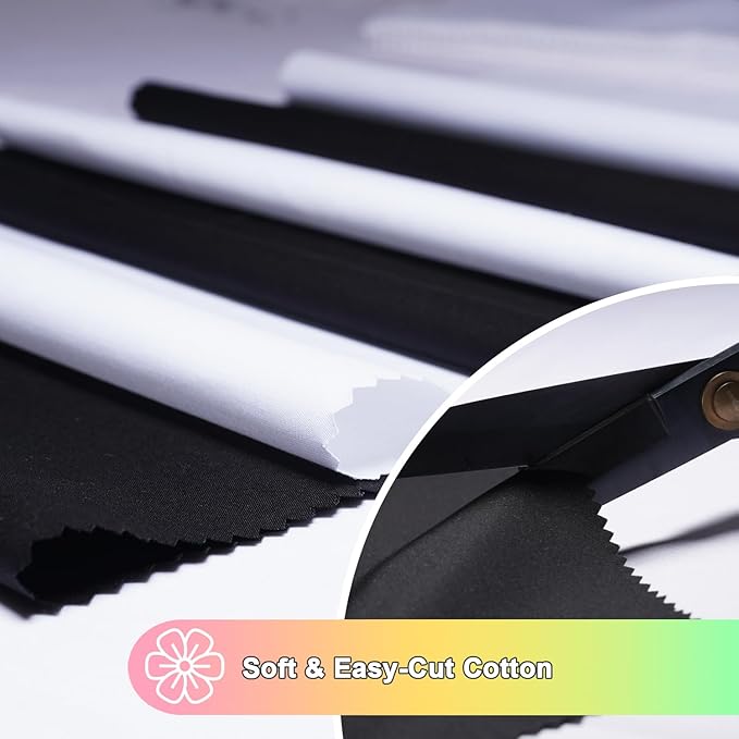 42 Pieces 10″ Pre-Cut Black Cotton Fabric Squares