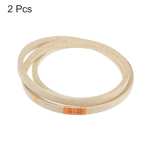 HARFINGTON 2pcs M48 Industrial Sewing Machine Belt 48" Outer Girth Rubber Triangle V-Belt