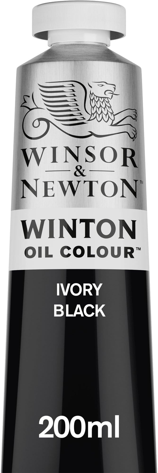 Winsor & Newton Winton Oil Color, 200ml (6.75-oz) Tube, Ivory Black