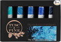 Tusc & Pine Artist Oil Paint - 40 ml Set of 5 - Ocean Blues - Non-Yellowing, Rich & Creamy Consistency, Maximum Pigment Load, Small Batch Milled Oil Paints Developed for Professional Artists