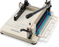 12" Heavy Duty Guillotine Paper Cutter - 400 Sheet Precision Cutting, Safety Lock Blade & Rapid Stack Processing for Office/School, Solid Steel Construction