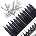 YISAN Micro Black Drawing Pens Art Fineliner Ink Pens,Set of 12 Technical Drawing pen,Manga Markers for Sketching Technical,70337