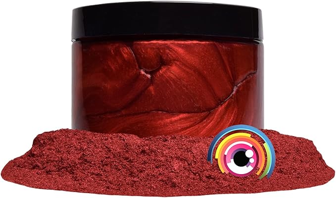 Eye Candy Pigments Premium True Red Mica Powder - Akai Tsuki Red (50gr) - for Epoxy, Resin, Soap, Paint, Woodworking, Acrylic Pouring, Bath Bombs, Fishing Lures - DIY Arts and Crafts Additive