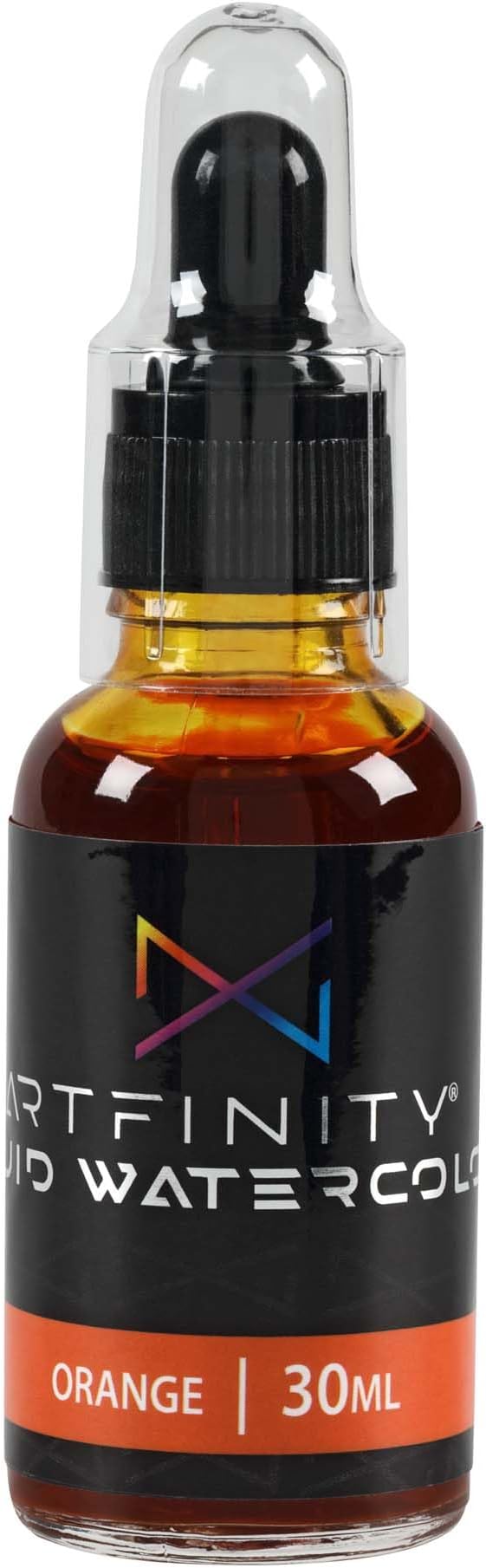 Liquid Watercolor Paint 30 ml Bottle - 3 Pack, Orange - Vibrant Dye-Based Liquid Watercolor w/Glass Pipette, Fast-Drying, Fine Art Paint for Calligraphy, Airbrushing & Traditional Art