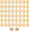 HARFINGTON 50pcs 20L Metal Round Flat Sewing Buttons 12mm Alloy Shank Craft Replacement Button for Men Women Suit Woolen Coat Shirt Trousers Sewing Crafts, Matt Gold