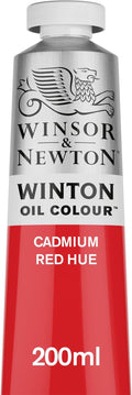 Winsor & Newton Winton Oil Color, 200ml (6.75-oz) Tube, Cadmium Red Hue