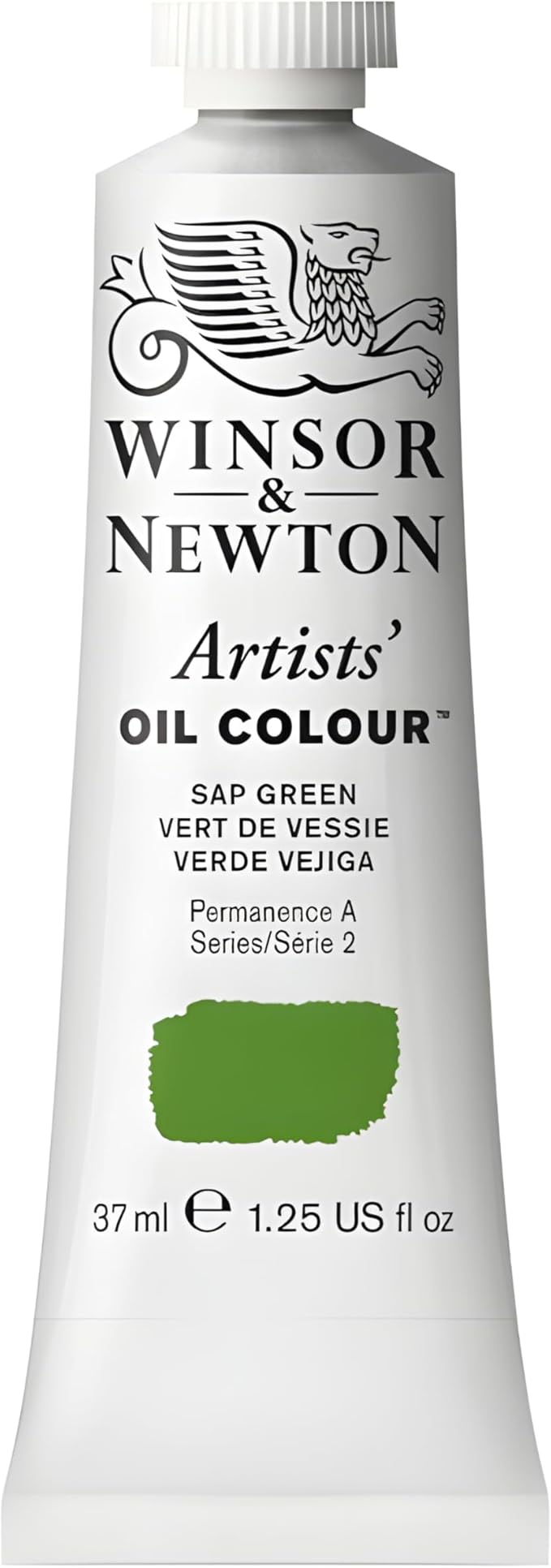 Winsor & Newton Artists' Oil Color, 37ml (1.25 oz) Tube, Sap Green