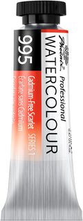 PHOENIX Professional Watercolor Paint Single Tube - 0.47 Fl Oz / 14ml - Cadmium-Free Scarlet