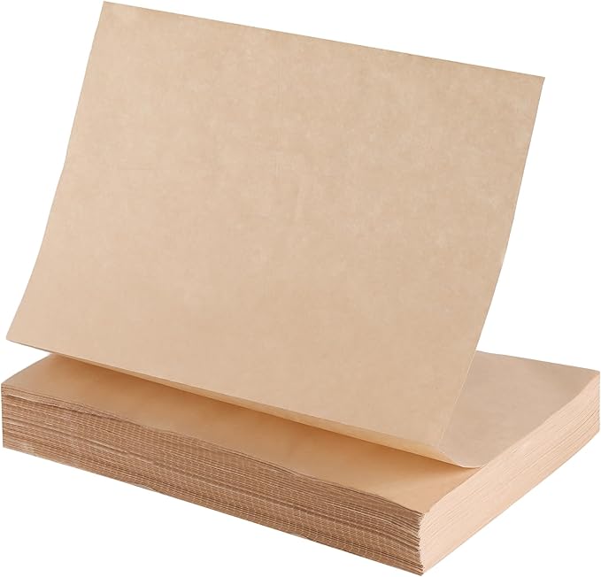 SINJEUN Brown Packing Paper Sheets, Folded Kraft Packing Paper Sheets, Size Total: 15" X 656' with 11" Perforations for Moving Cushioning Wrap Shipping Packaging ﻿