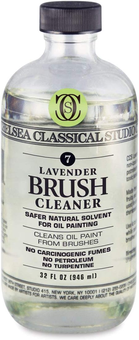 Jerry's Artarama Exclusive Set of 6 Bob Ross Oil Painting Set with Easel, 32oz Lavender Brush Cleaner, Acrylic Palette, Brushes, Canvases, and Cleaning Bucket and Screen
