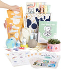 Pott'd Air Dry Clay for Adults. Beginners Home Pottery Kit for Adults. DIY Craft Kit for Adults. Kit Includes: Air-Dry Clay for Adults, Tools, Paints, Brushes, Sealant, How-to-Guides