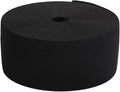MYUREN 2-1/3 Inch by 10 Yard Black Heavy Stretch High Elasticity Elastic Spool Knit Elastic Bands for Sewing
