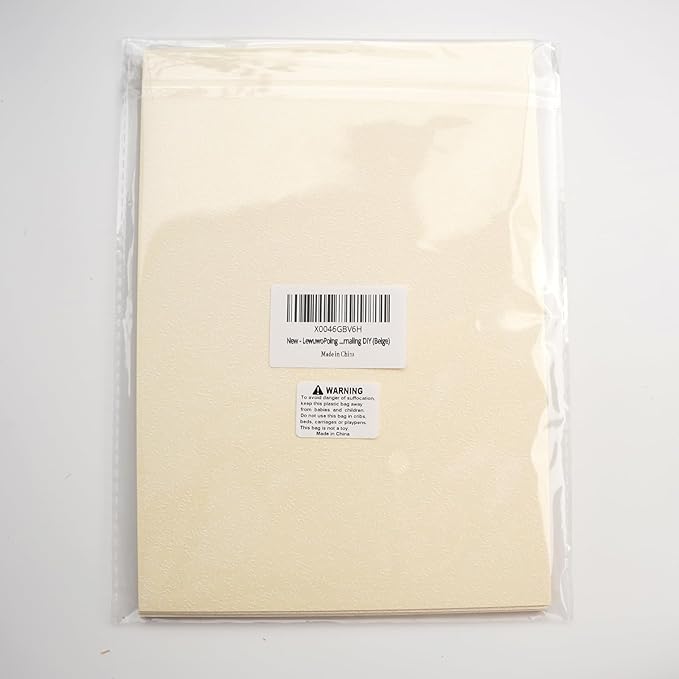 LewuwoPoing 30 Sheets Textured Art Paper Assorted Set 5.8x8.3 Inch A5 Mixed Special Craft Paper for Scrapbooking Junk Journaling Supplies dialy Plan Gift Card Embellishments Work (Beige)