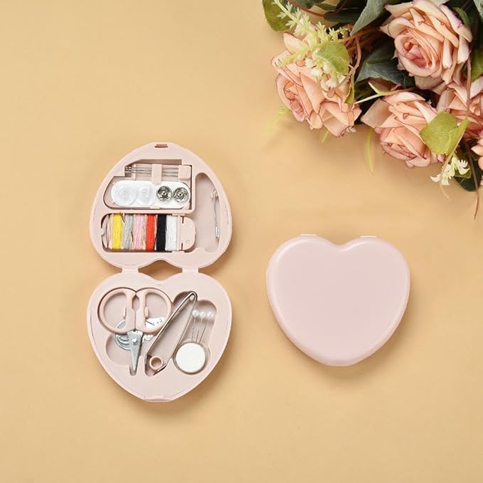 1 Set Sewing Kit Box,Travel Sewing Kit for Adults,Portable Mini Sewing Kit,Sewing Tools Household Clothing Fixes Sewing Kit,Sewing Thread Accessories,Basic Sewing Supplies Accessories (Blue)