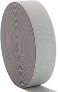 Gray Knit Elastic Band For Sewing 1-1/2 inch 10 Yards -38mm Flat Heavy Stretchy Elastic Straps Elastic Band Spool for DIY Craft-Bedspread-Clothing-Pants Waistband-Wigs-Skirts- DIY Projects