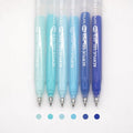 Acrylic Gel Pens for Coloring Books, Quick Dry 6 Pcs 1.0mm Fine Point Gel Marker Pen for Drawing, Journaling Art, Sea Salt Blue