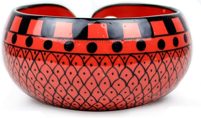 Nagina International Ceramic Attractively Hand Painted Gorgeous Stoneware Yarn Ball Storage Bowl With Innovative Dispensing Curl | Knitting & Crochet Accessions (Large, Tomato Grill)