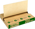 EcoDispose Precut POP UP Deli Paper Sheet Pack of 200, Interfolded Heavy Paper for Food Wrap and Serving (8" x 10-1/2", Kraft）