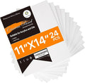 Conda Canvas Board 11 x 14 inch, 24 Pack Canvases for Painting, Gesso Primed Acid-Free, 100% Cotton Canvas for Drawing, Quality Artist Canvas Panels for Acrylic, Pouring & Oil Painting