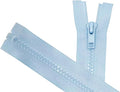 ANPURZII 2PCS #5 37 Inch Sky Blue Separating Jacket Zippers for Sewing Coats, Molded Plastic Bulk Zippers(SkyBlue 37" 2PCS)