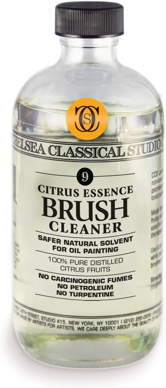 Jerry's Artarama Exclusive Set of 6 Bob Ross Oil Painting Set with Easel, 32oz Lavender Brush Cleaner, Acrylic Palette, Brushes, Canvases, and Cleaning Bucket and Screen