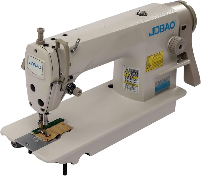 6500RPM Industrial Sewing Machine with Motor, 110V 550W Commercial Heavy Duty Grade Leather Upholstery Sewing Machine Pure Copper Motor Foot Pedal for Tailors Alteration Stores DIY