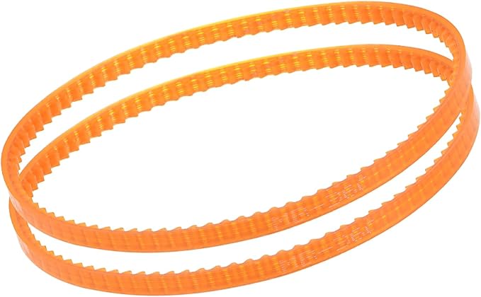 Kozelo 2Pcs MB360 Standard Sewing Machine Motor Belts - [360mm Girth x 4mm Thickness ] Polyurethane Motor Drive V-Belt for Household Electric Sewing Machine Use, Single Tooth, Orange