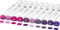 10Pcs Alcohol Markers Pure Color Series,T6 Upgrade Dual Tip Art Solid Color Markers Set for Adults Beginner Drawing Sketching DIY Crafts (Purple)
