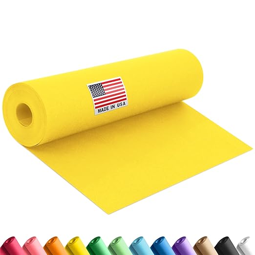 12" x 1200" (100 ft) Yellow Construction Paper Roll, (Pack of 1 Roll, Yellow Color) – Made in USA Construction Kraft Paper Roll for School Projects, Crafts, Art Paper for Kids