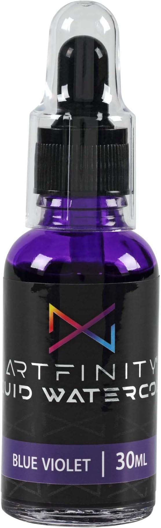 Liquid Watercolor Paint 30 ml Bottle, Blue Violet - Vibrant Dye-Based Liquid Watercolor w/Glass Pipette, Fast-Drying, Fine Art Paint for Calligraphy, Airbrushing & Traditional Art