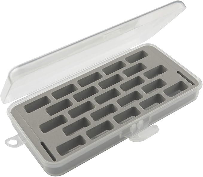 DREAMSTITCH Bobbin Case for Bernina New 7 and 8 Series Jumbo Bobbin Sewing Bobbin Storage Case and Saver Holds 23 Bobbins Box Organizer - Gray