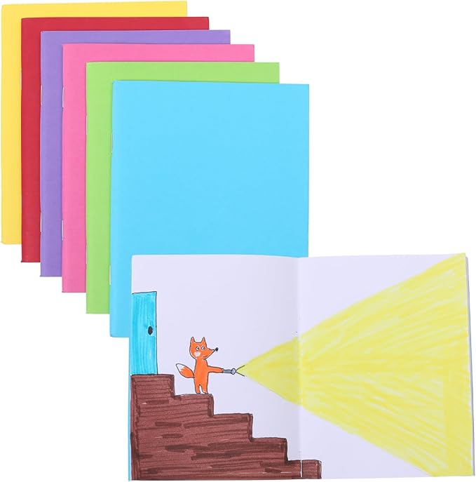 96 Pack Blank Books for Writing Stories, Mini Notebooks Bulk Small Unlined Journals, 24 Sheets/48 Pages Pocket Notebooks for Drawing, Sketching, Journaling, 4.3 x 5.6 Inches (Colorful Covers)