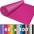 PerkHomy Rose Red Kraft Paper Roll 48" x 3,600" (300') for Gift Wrapping Bouquet Flower Art Painting Craft Writing Packaging Shipping 80GSM 55LB (Rose Red, 48" x 300')
