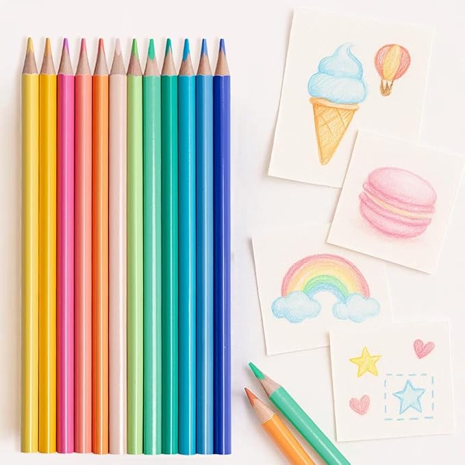 Colored Pencils Set, Neon, Pastel, Classic, Metallic, Skin Tone, Pre-Sharpened Coloring Pencils for Adults, Kids Beginners, Drawing, Sketching, Shading, Blending, Art Supplies (All 5 Sets–60 Colors)