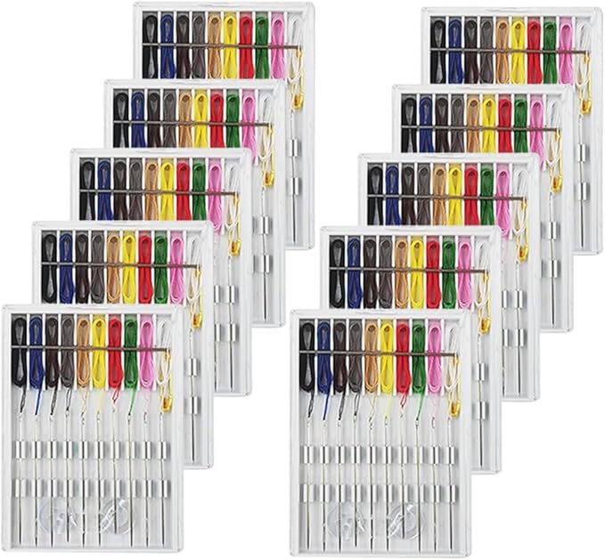 10 Boxes Quick Fix Sewing Kit, Easy Pre Threaded Needle Kit, Prethreaded Sewing Kits, Pre Threaded Needles, Pre-Threaded Needles, Needles and Thread Box, Needle and Thread Box, Fix Sewing Kit