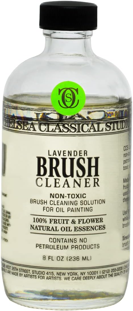 Jerry's Artarama Exclusive Set of 6 Bob Ross Oil Painting Set with Easel, 8oz Lavender Brush Cleaner, Acrylic Palette, Brushes, Canvases, and Cleaning Bucket and Screen