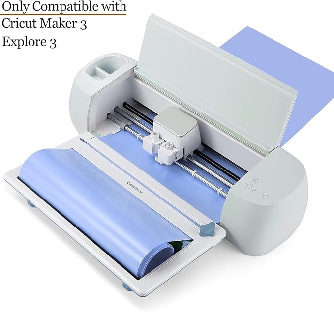 RANCOVY Vinyl Roll Holder with Trimmer for Cricut Maker 3 and Cricut Explore 3, Perfect for Clean Precise Cuts of Smart Vinyls and Heat Transfer Vinyl Iron On