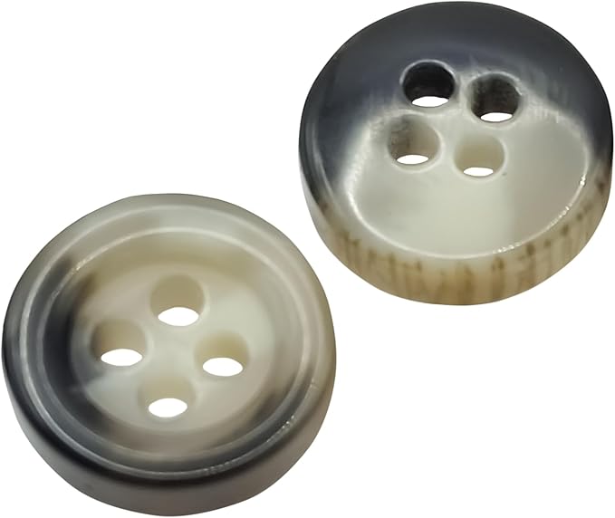 0.4 inch Gray Buttons for Sewing 100 Pcs Buttons for Shirt 4 Hole 16L Plastic 10mm Ideal for Dress Blouse Workwear School Chef Aprons Pants Jacket Bags Craft DIY Decorations