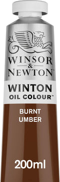 Winsor & Newton Winton Oil Color, 200ml (6.75-oz) Tube, Burnt Umber