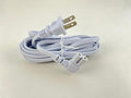 OMNIHIL [UL Listed] Extra Long White 10FT L-Shaped C7 Power Cord Replacement for Pfaff Creative 1475 CD Sewing Machine