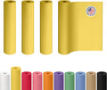 24" x 1200" (100 ft) Yellow Kraft Paper Roll, Pack of 4 - USA-Made Quality Craft Paper for Gift Wrapping, Kids' Arts & Crafts, School Projects - 100% Recycled, 50 lb Natural Material by IDL Packaging