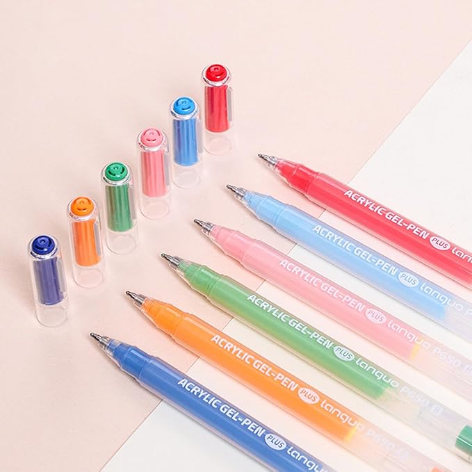 90 Colors Acrylic Gel Pens Set with 1.0mm Fine Point, Drawing Gel Pen for Adult Coloring Books, Painting, Writing, Journals, Student Supplies