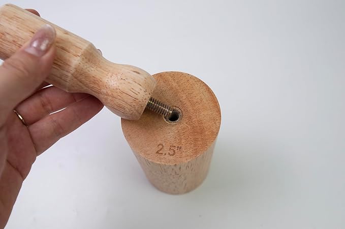 Cup Pottery Molds Clay Tools 3.1" & 3.4" & 3.7" Set of 3 Wooden Pottery Tools for Creating Pottery Mug Vases (Style A)