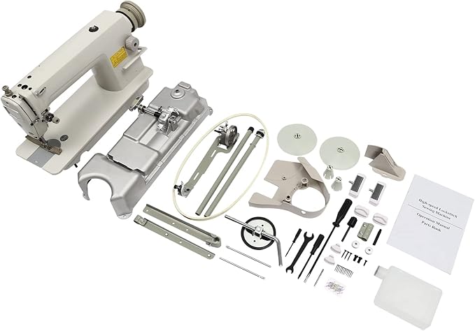 DDL-8700H Industrial Machine, Industrial Sewing Machine Head Heavy Duty Upholstery & Leather Easy To Operate Leather Straight Stitch Sewing Tool, Not Include Motor (DDL-8700-H)