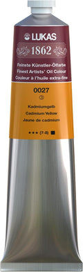 Lukas 1862 Professional German Oil Paint, Cadmium Yellow 200 mL - w/Beeswax & Non-Yellowing Sunflower Oil, Short Drying Time, Smooth, Outstanding Lightfastness
